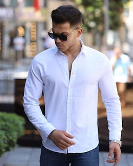 پیراهن مردانه سفید