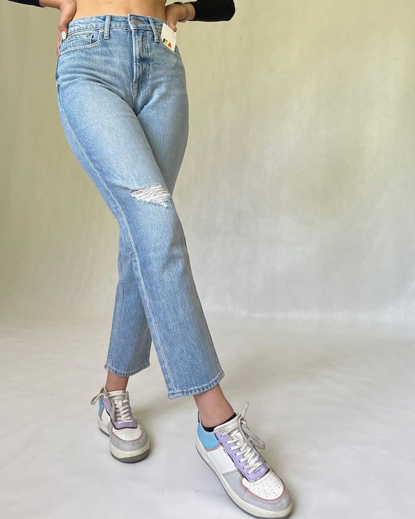 عکس-شلوار جین زنانه دمپا آبی