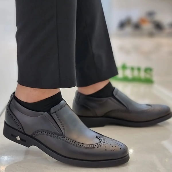 عکس-کفش مجلسی مردانه چرم