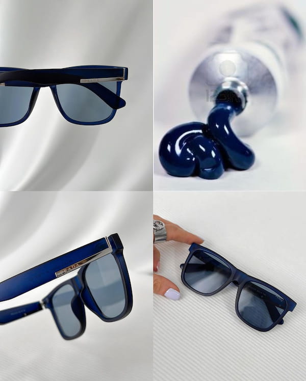 عکس-عینک مردانه آبی
