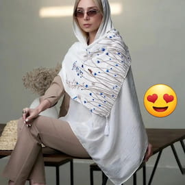 شال زنانه نخی