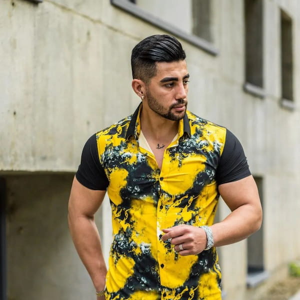 عکس-پیراهن تابستانه مردانه نخ پنبه