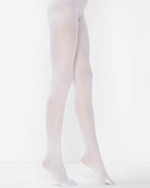 عکس-جوراب شلواری تابستانه زنانه سفید