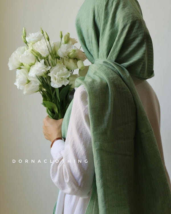 عکس-روسری زنانه وال سبز