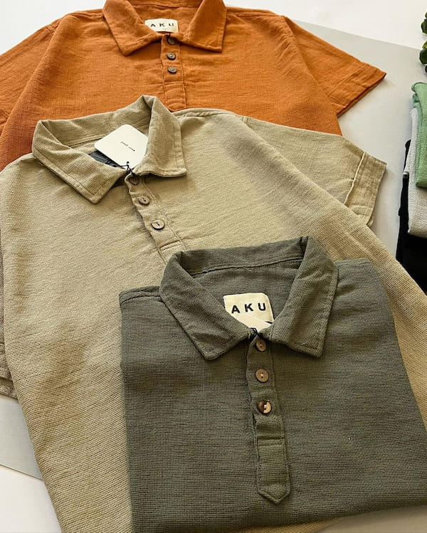 عکس-پیراهن یقه دار بچگانه کنفی