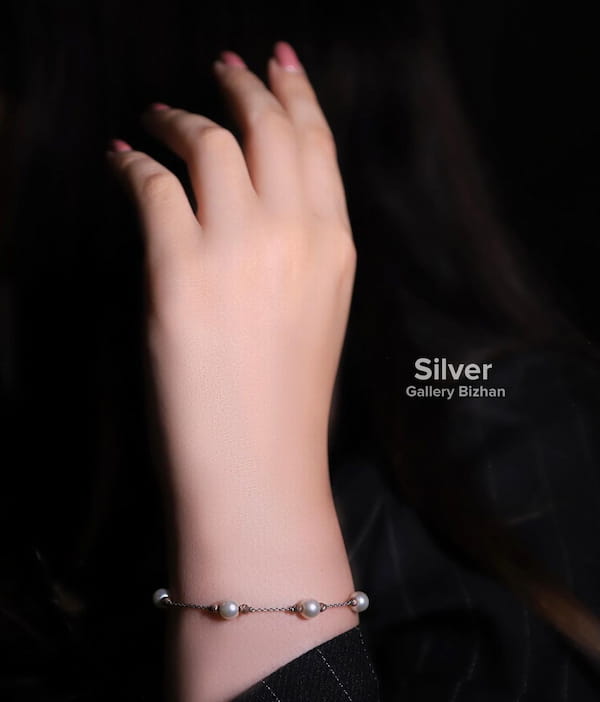 عکس-دستبند دخترانه سفید
