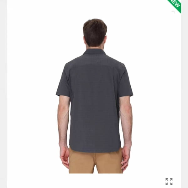 عکس-پیراهن آستین کوتاه مردانه کتان