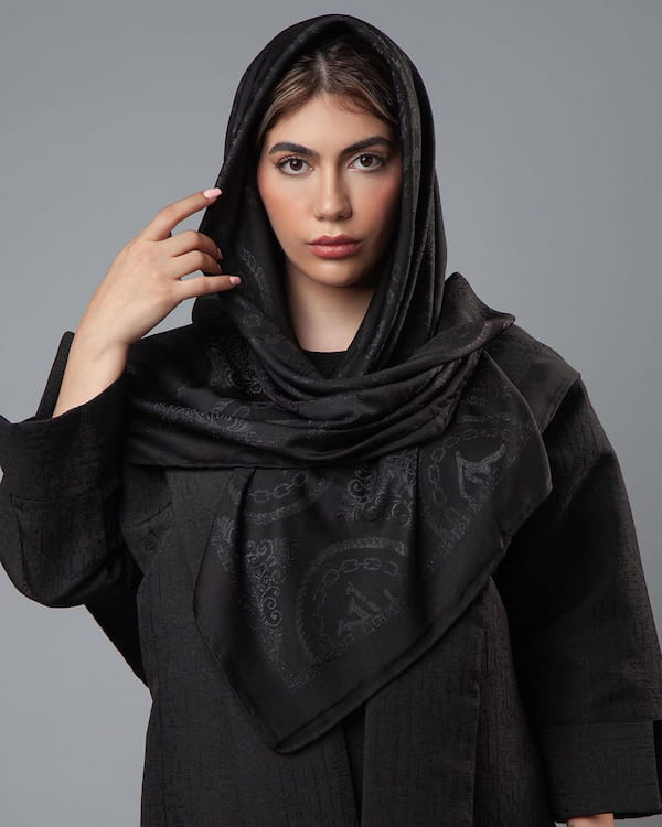 عکس-روسری زنانه لمه مشکی