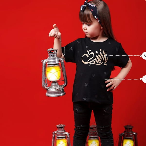 عکس-تیشرت یقه گرد دخترانه پنبه