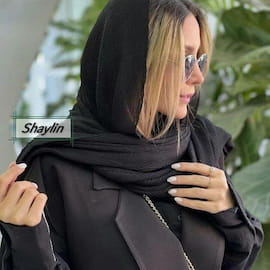 شال زنانه مشکی