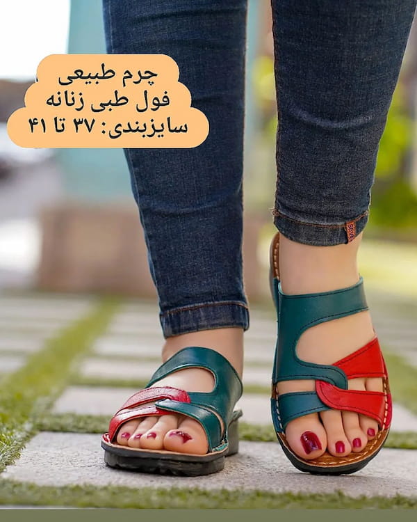 عکس-کفش پاشنه دار زنانه چرم