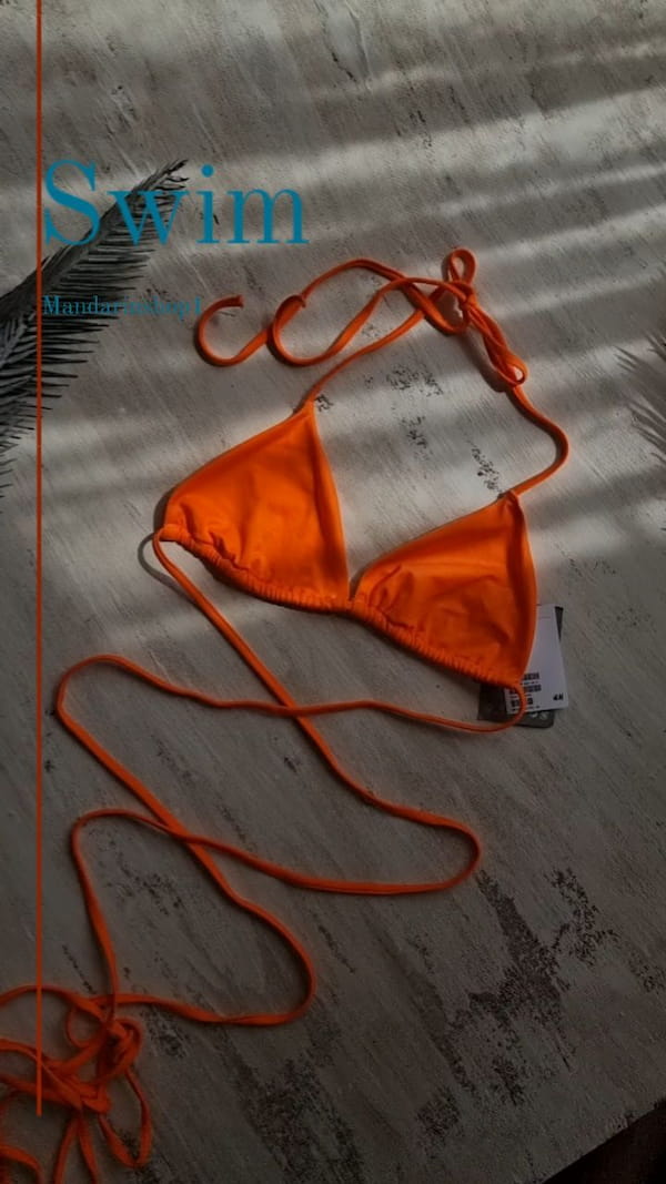 عکس-لباس شنا زنانه پرتقالی