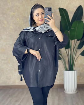 پانچو زنانه داکرون مشکی