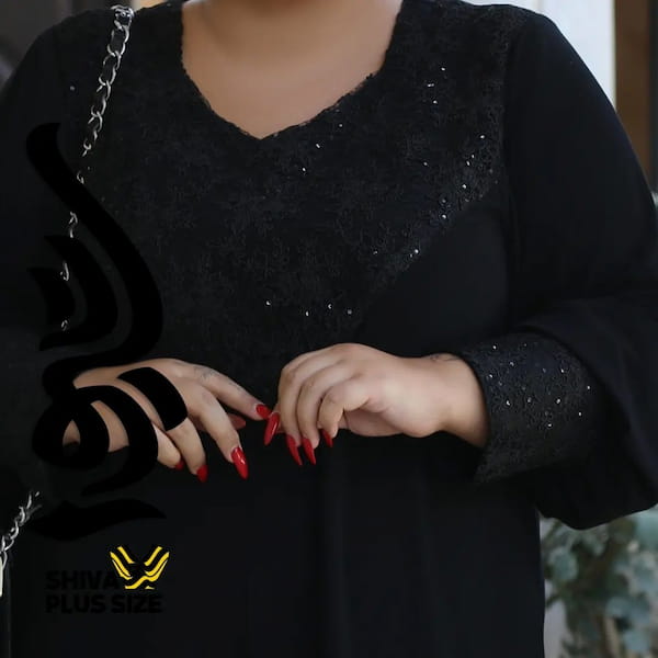 عکس-پیراهن زنانه کرپ مشکی