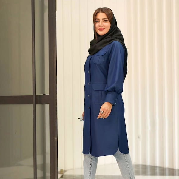 عکس-مانتو زنانه کتان