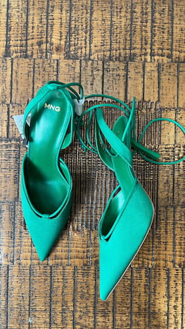 کفش پاشنه دار زنانه مانگو سبز