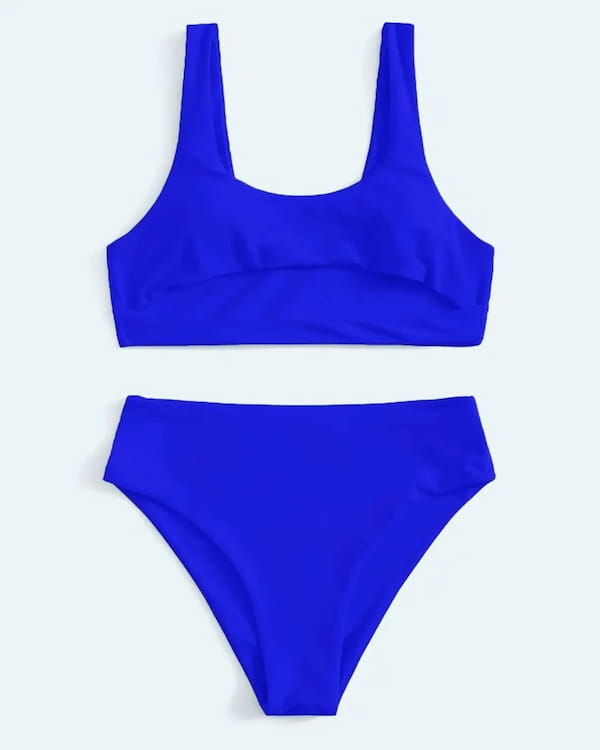 عکس-لباس شنا زنانه آبی کاربنی