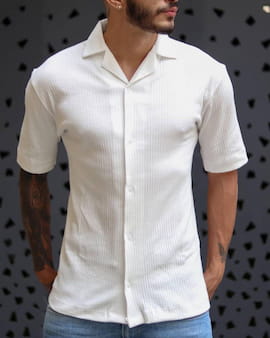 پیراهن آستین کوتاه مردانه پنبه