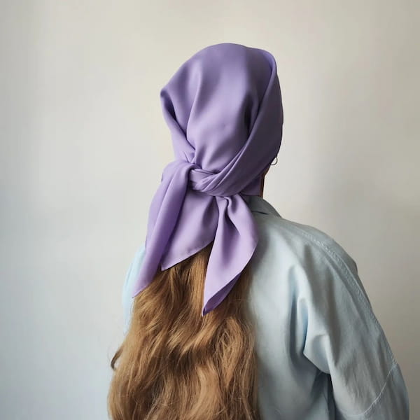 عکس-مینی اسکارف زنانه کرپ حریر