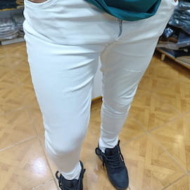شلوار جین مردانه دمپا سفید