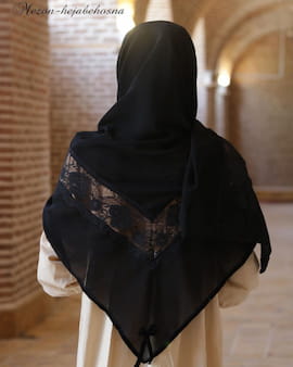 روسری زنانه کرپ مشکی