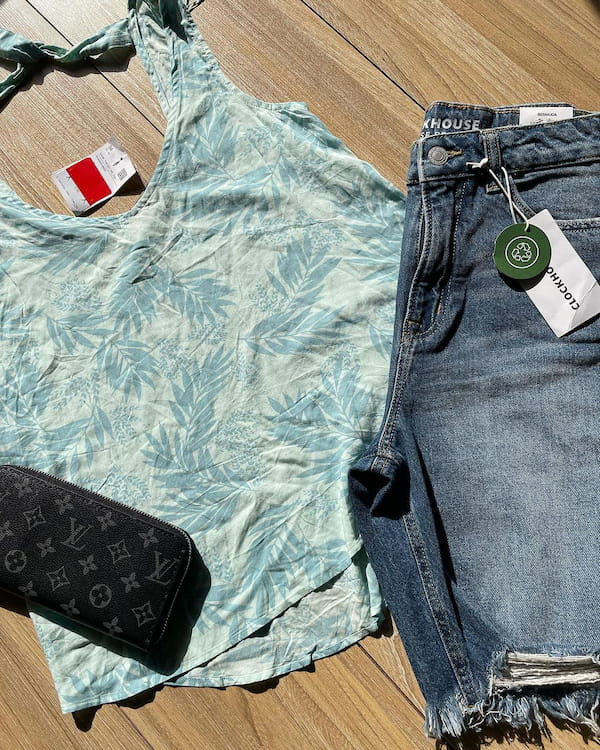 عکس-تاپ زنانه جین لویی ویتون آبی کاربنی