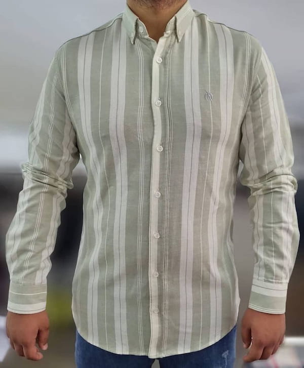 عکس-پیراهن آستین بلند مردانه کنفی