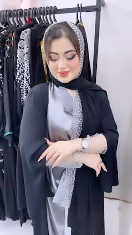 شال زنانه ساتن مشکی