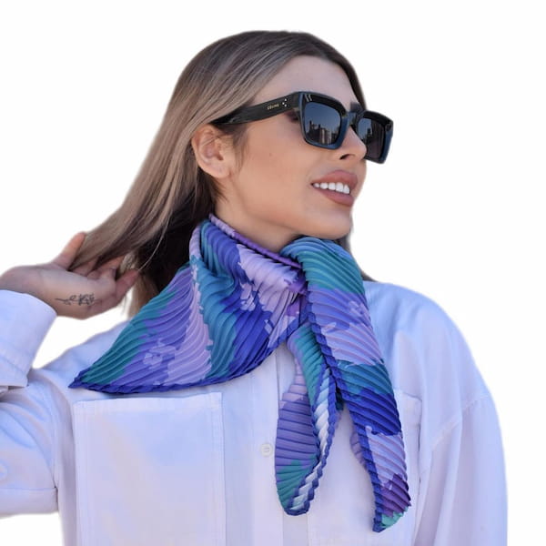 عکس-مینی اسکارف زنانه ابریشم