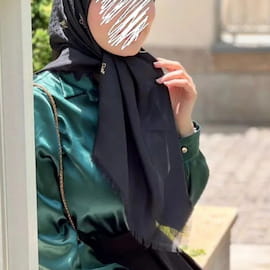 روسری زنانه نخی مشکی