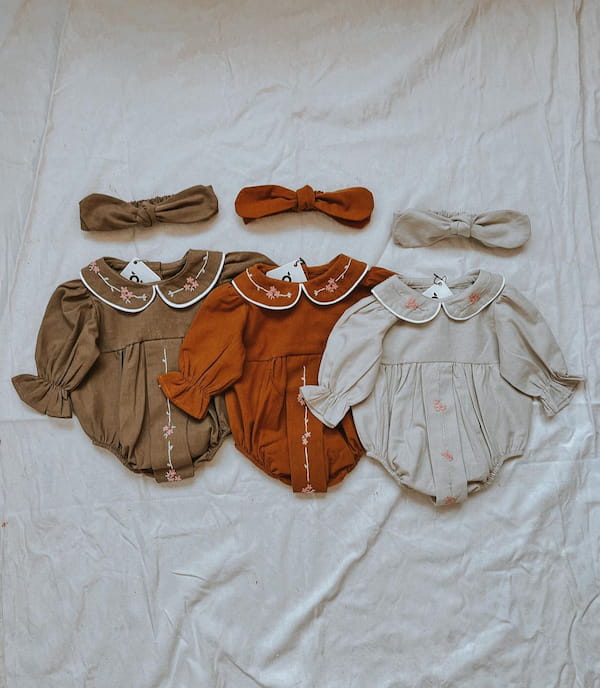 عکس-پیراهن پاییزه بچگانه لینن
