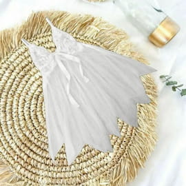 لباس خواب زنانه دانتل سفید