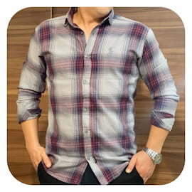 پیراهن چهارخونه مردانه نخ پنبه