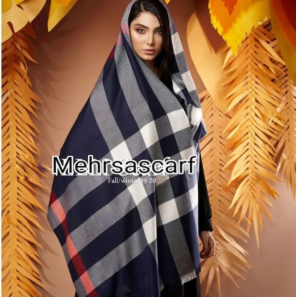 عکس-شال پاییزه زنانه کشمیر