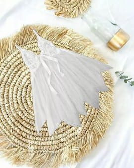 لباس خواب زنانه دانتل سفید