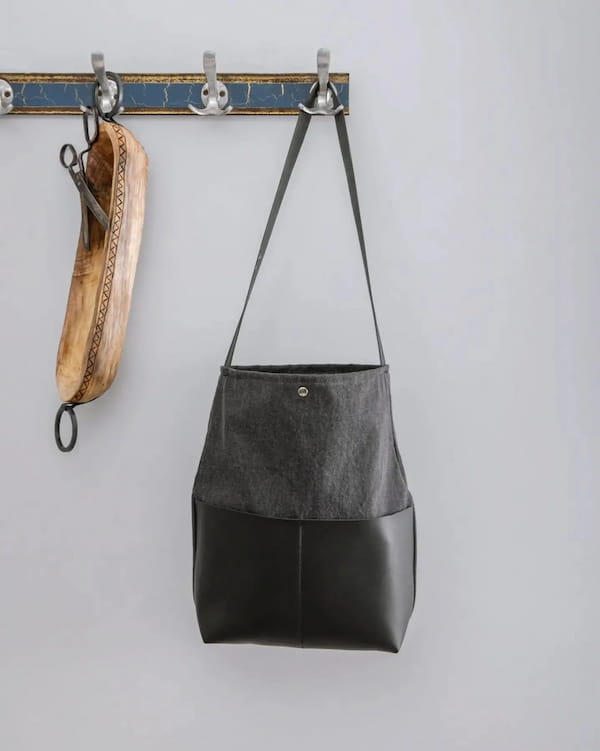 عکس-کیف زنانه جین زغالی