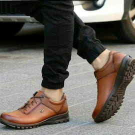 کفش طبی مردانه عسلی