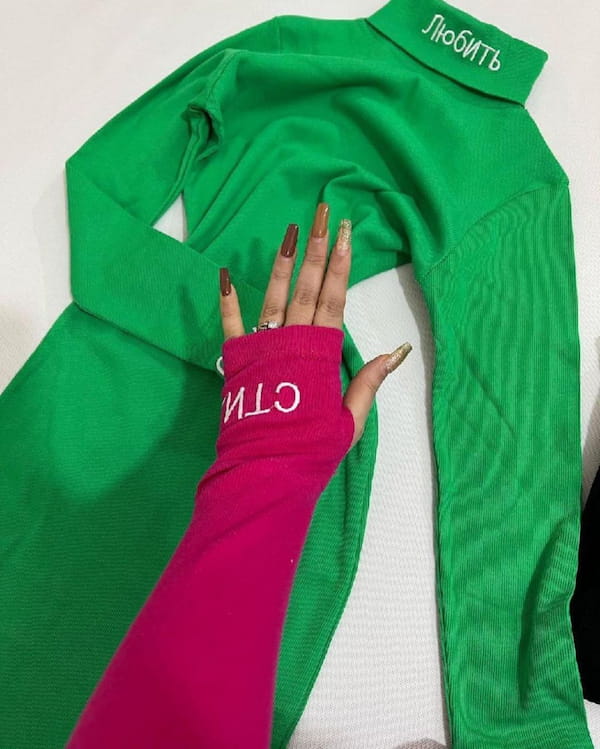 عکس-پیراهن یقه اسکی زنانه کبریتی