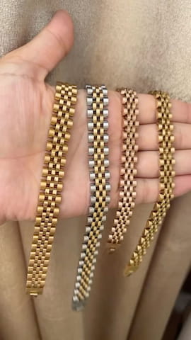 دستبند مردانه طلایی