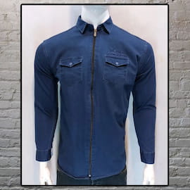 پیراهن مردانه جین آبی