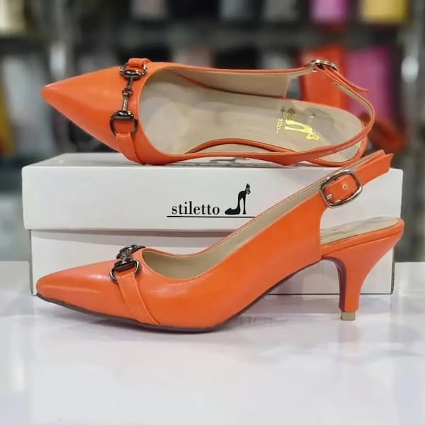 عکس-کفش زنانه نارنجی