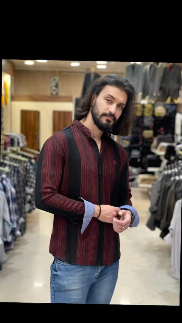 عکس-پیراهن اسلیم مردانه پشمی
