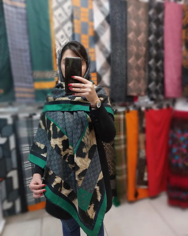 عکس-روسری پاییزه نخی زنانه گوچی