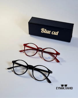عینک طبی دخترانه آبی