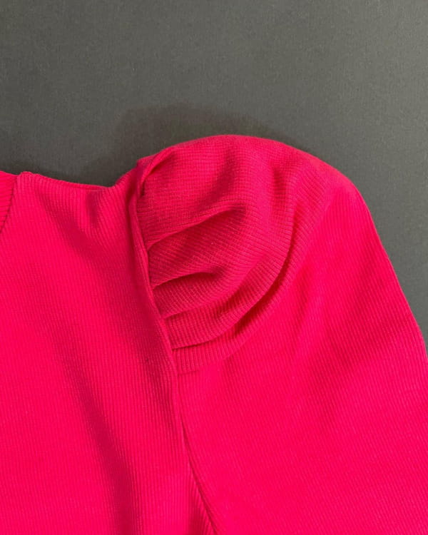 عکس-پیراهن استین پفی زنانه کبریتی