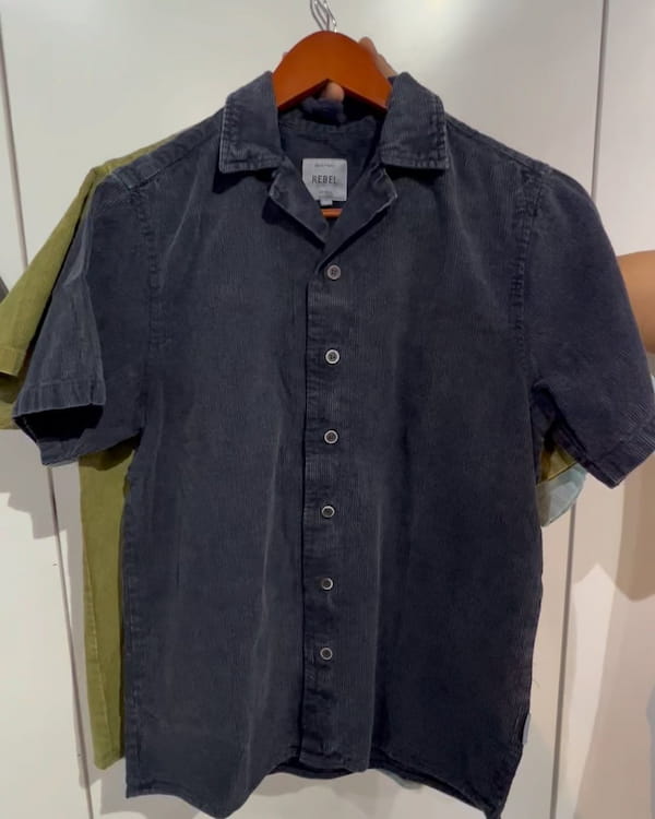 عکس-پیراهن پاییزه مردانه مخمل کبریتی