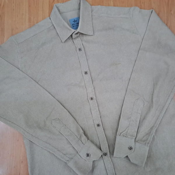 عکس-پیراهن آستین بلند مردانه مخمل کبریتی