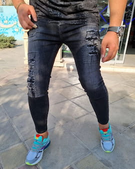شلوار جین مردانه دمپا زغالی