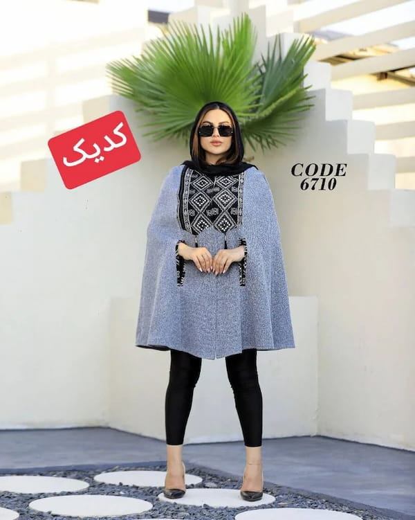 عکس-پانچو زنانه نخ اکرولیک