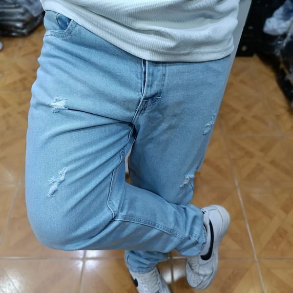 عکس-شلوار جین مردانه یخی